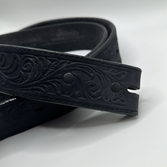 Silver creek black leather top grain southwestern belt size 36 - Picture 5 of 8